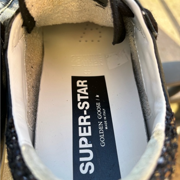 Super-Star Low Top Sneaker Golden Goose Black Sz 38 - Picture 4 of 7